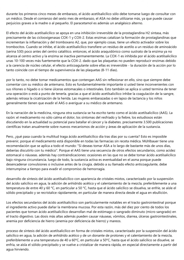 durante los primeros cinco meses de embarazo