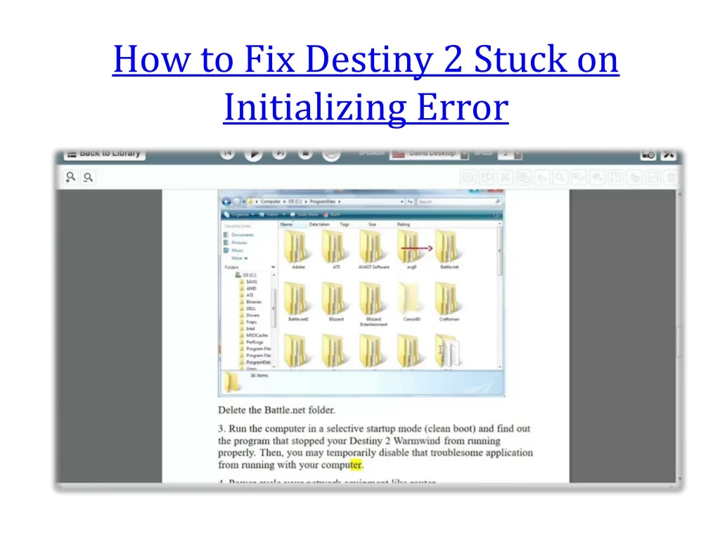 how to fix destiny 2 stuck on initializing error