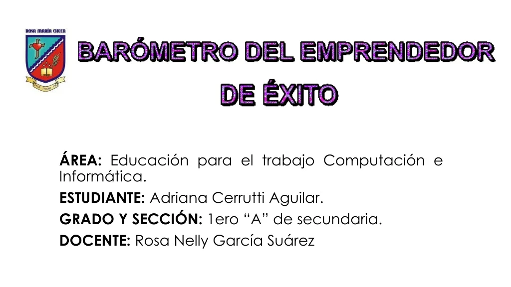 rea educaci n para el trabajo computaci