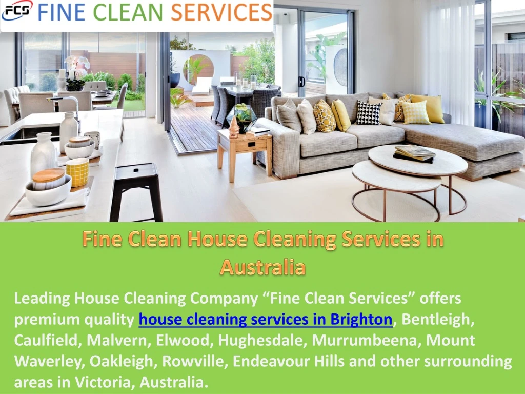 fine clean house cleaning services in australia