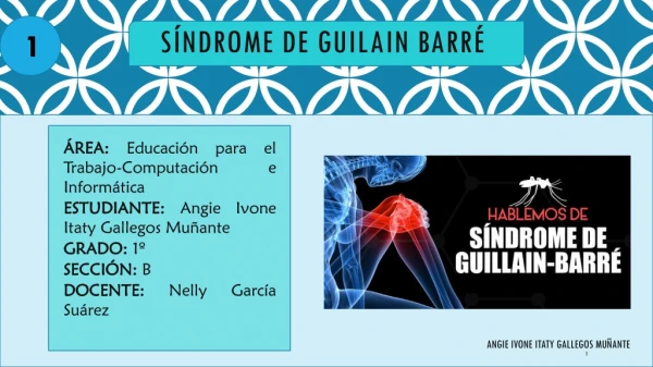 PUBLICO MI ACTIVIDAD SÍNDROME DE GUILLAIN BARRÉ