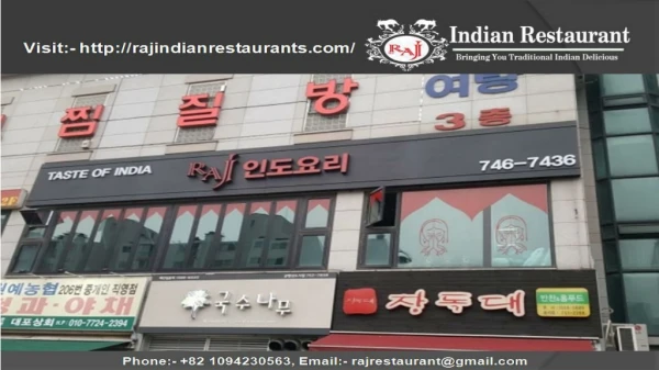 Indian food - Raj Indian Restaurants