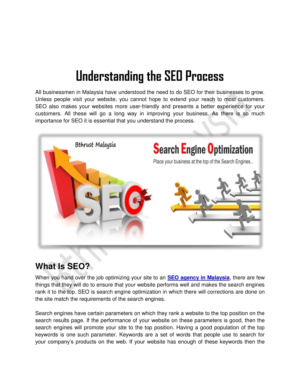 understanding the seo process