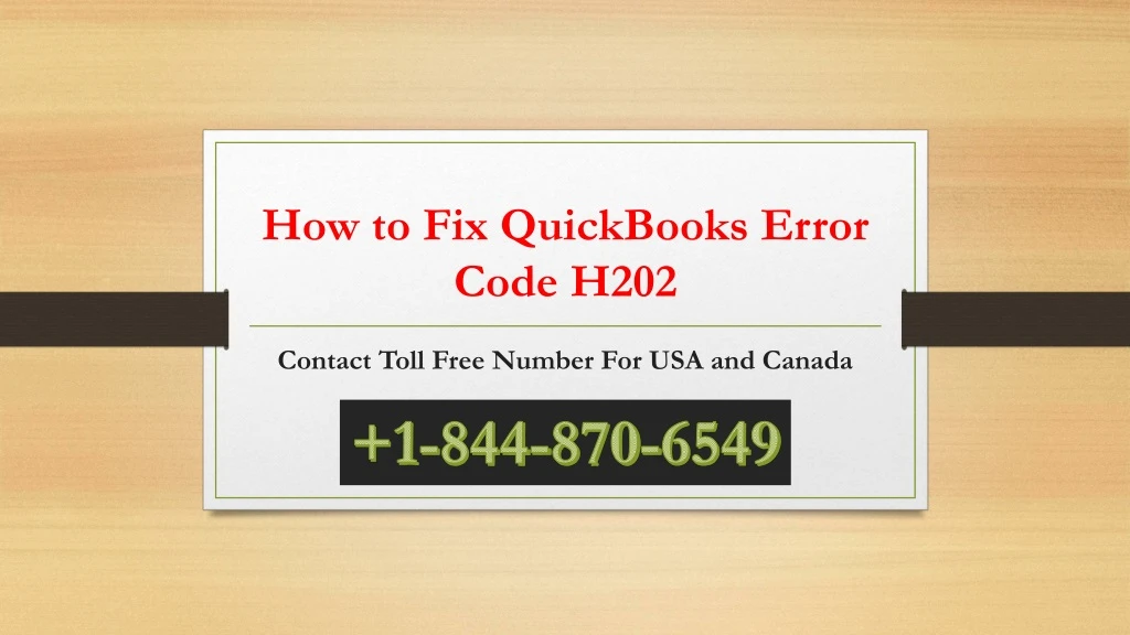 how to fix quickbooks error code h202