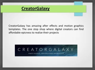 CreatorGalaxy - slide 1