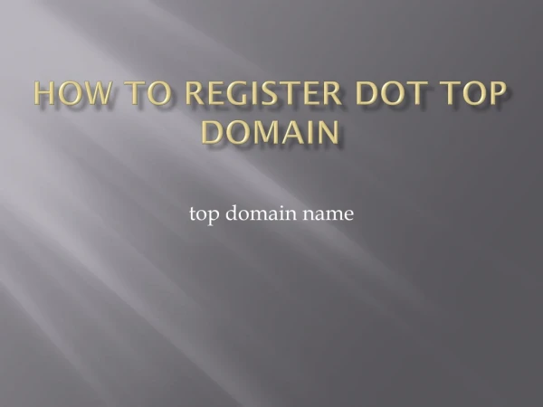 buy dot top domain