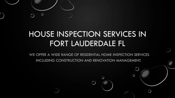 Commercial Inspection Fort Lauderdale FL