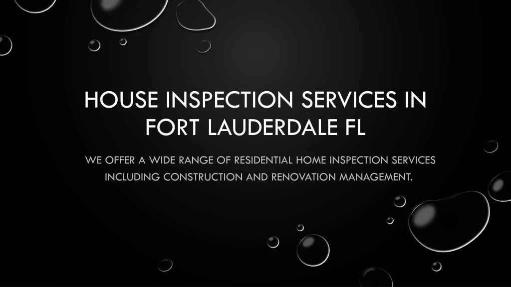 house inspection services in fort lauderdale fl