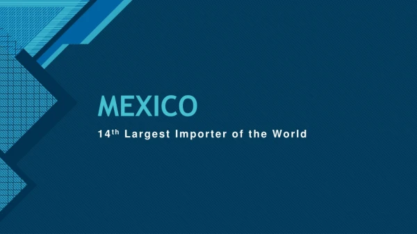 Mexico export import data