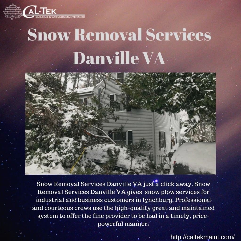 snow removal services danville va