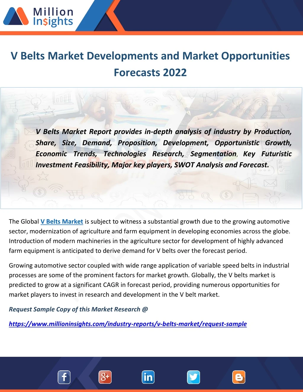 v belts market developments and market
