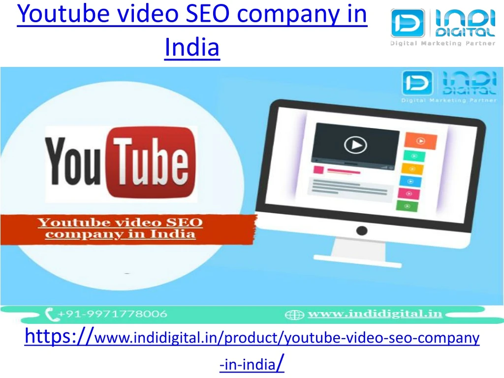 youtube video seo company in india