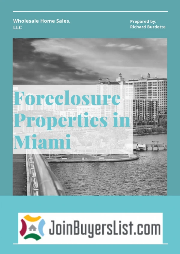 Miami Foreclosures | Search 1000's Of Properties?