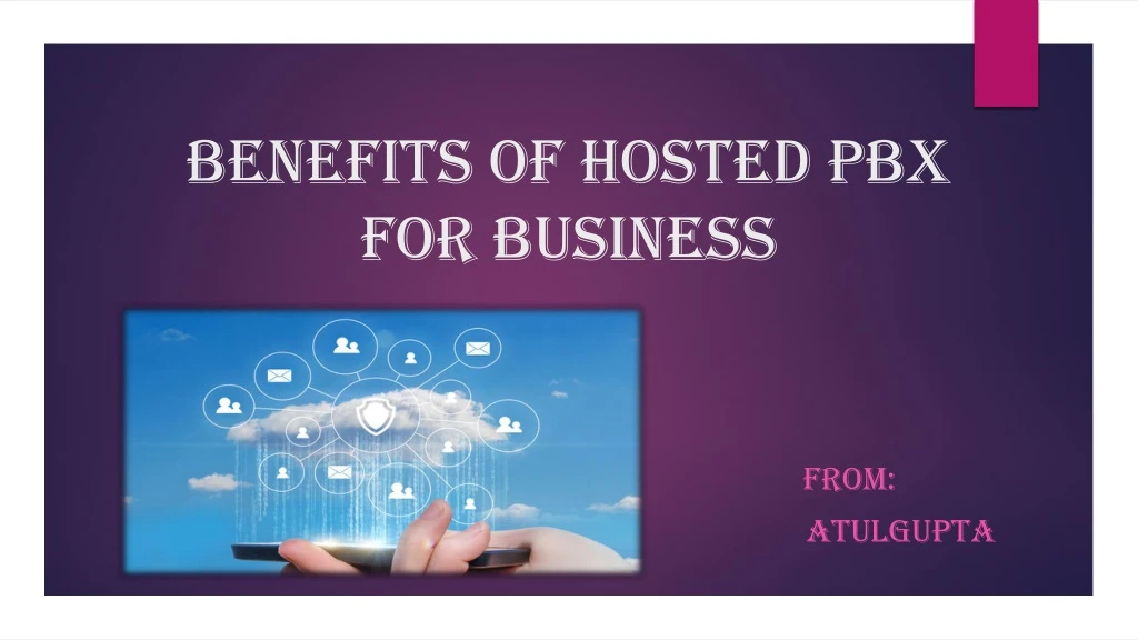 benefits of hosted pbx for business