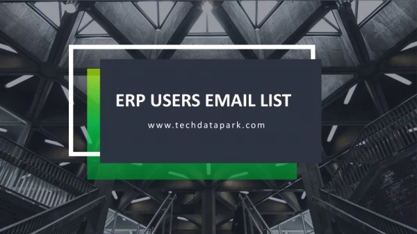 Buy ERP Users Email List-Techdatapark