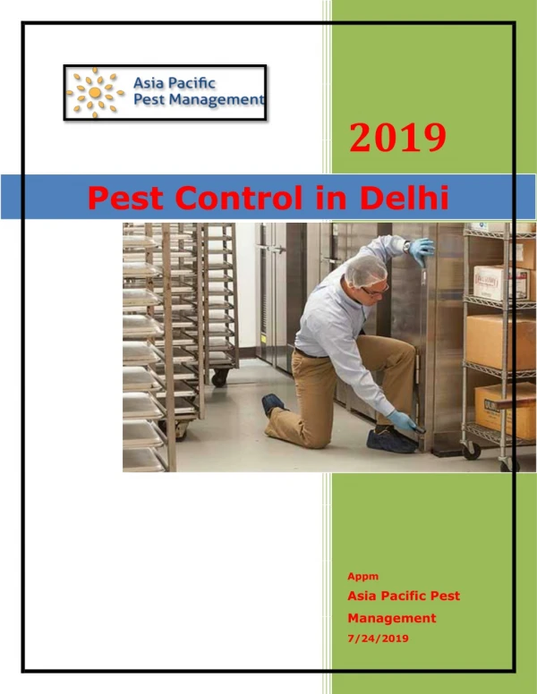 Pest Control in Delhi