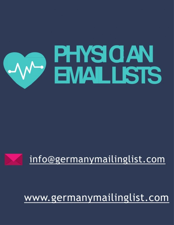 Healthcare Mailing Lists - Germany Mailing Lists