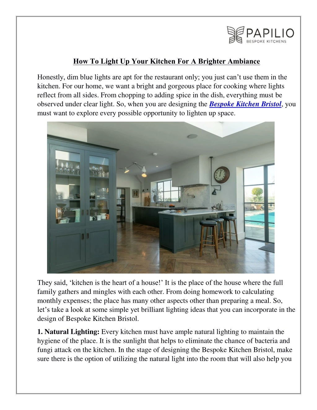 how to light up your kitchen for a brighter