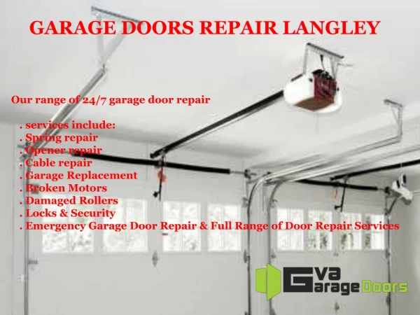 Garage Door Company Langley