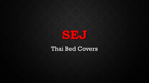 Thai Bed Covers