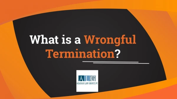 What is a Wrongful Termination?