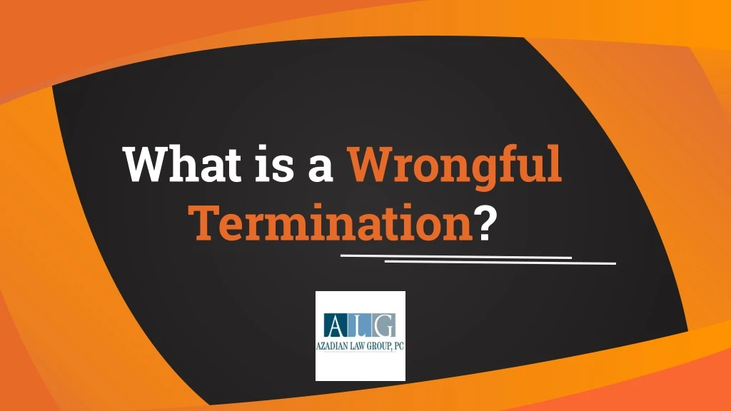 what is a wrongful termination