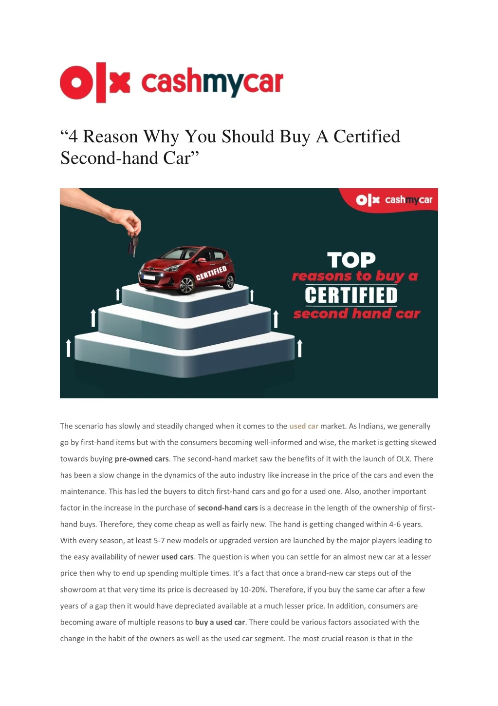 4 reason why you should buy a certified second