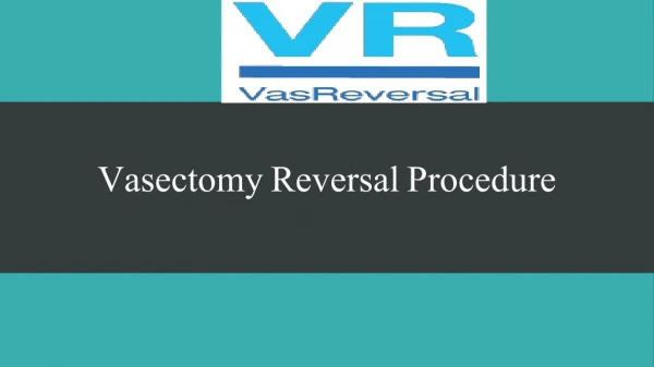 Low Cost Vasectomy Reversal with High Success Rate