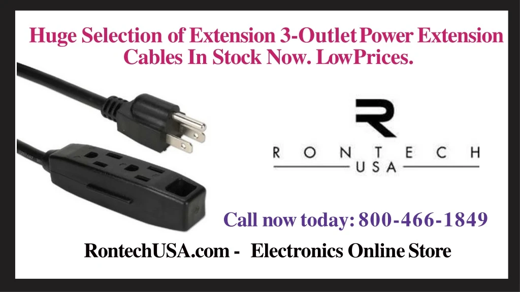 huge selection of extension 3 outlet power extension cables in stock now low prices