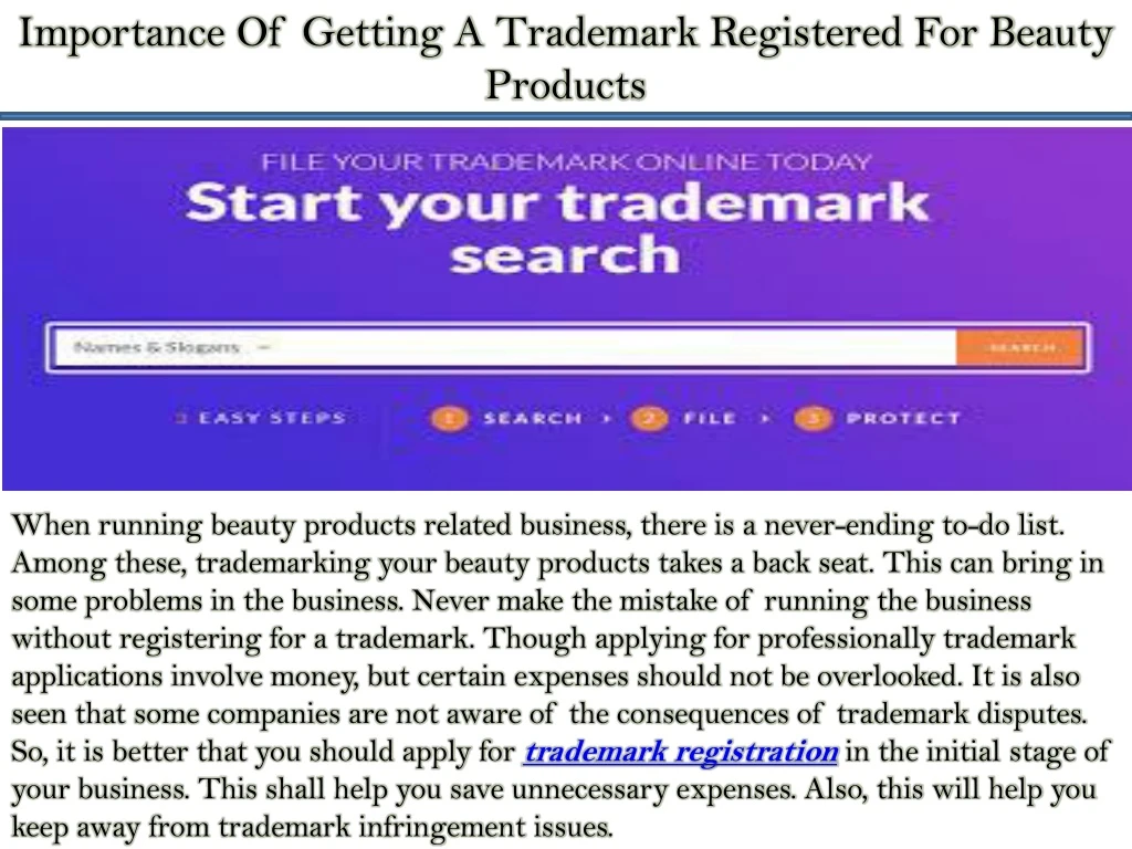 importance of getting a trademark registered