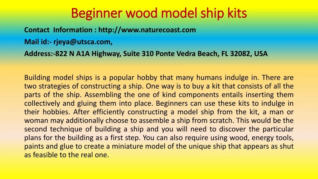 beginner wood model ship kits