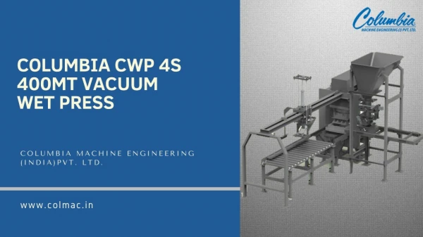 Columbia CWP 4S 400MT Vacuum Wet Press | Colmac