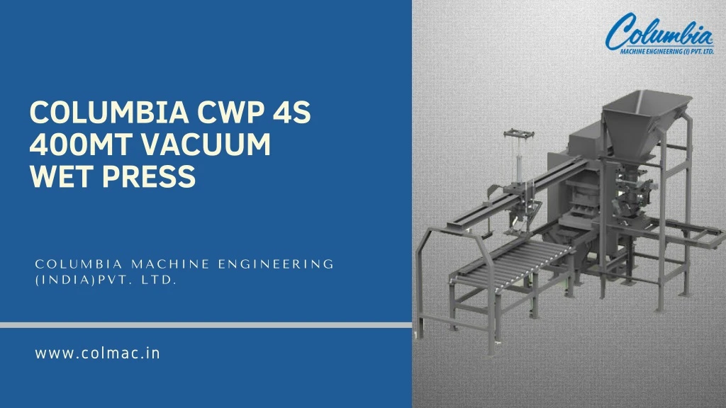 columbia cwp 4s 400mt vacuum wet press