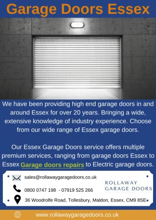 Garage Doors Essex - slide 1