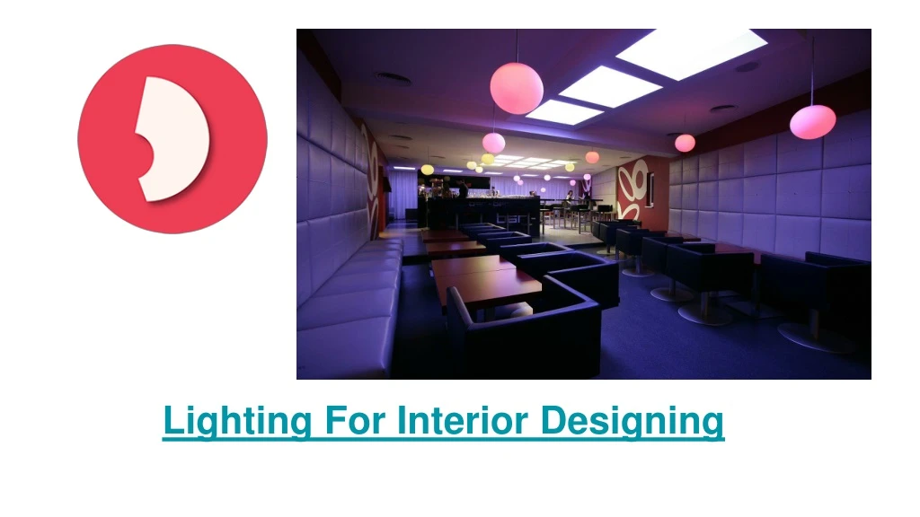 lighting for interior designing
