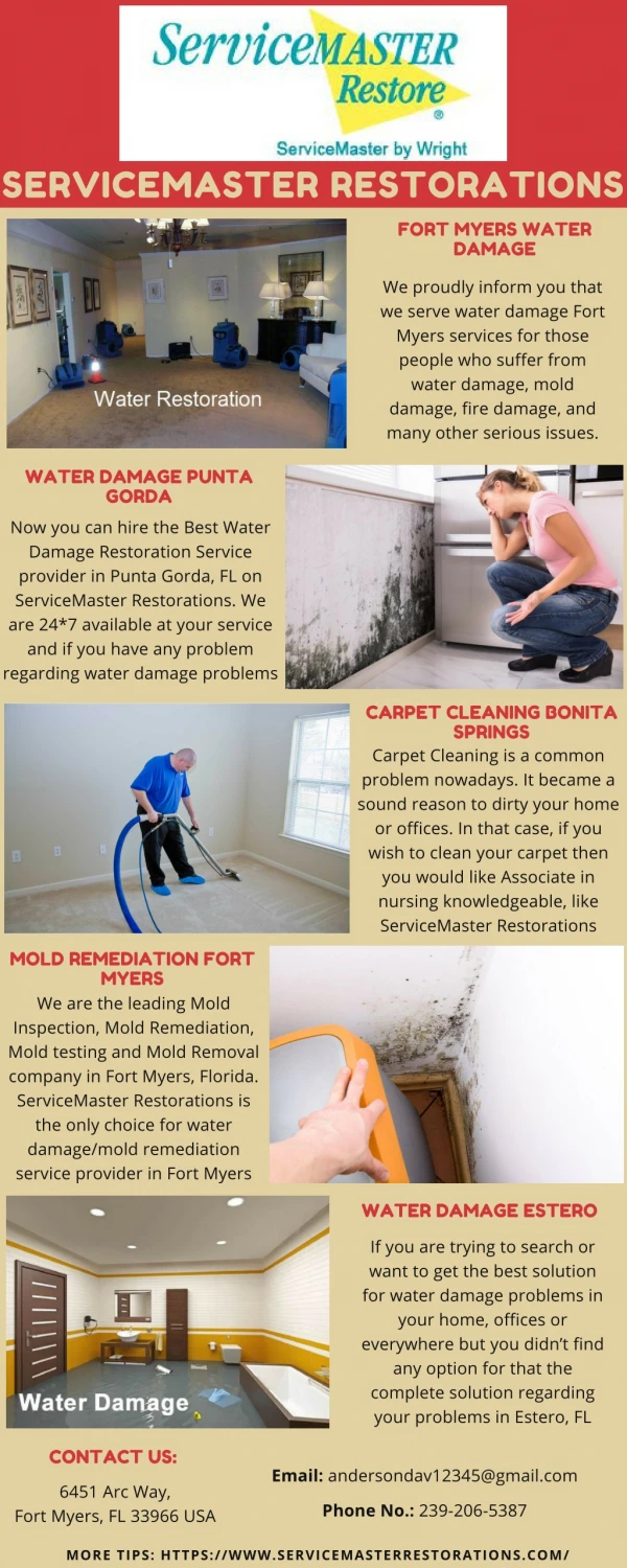 Hire the Best Cleaning and Water Damage Restorations Services in Fort Myers