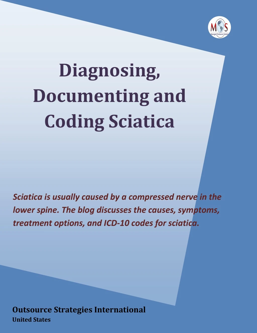 diagnosing documenting and coding sciatica
