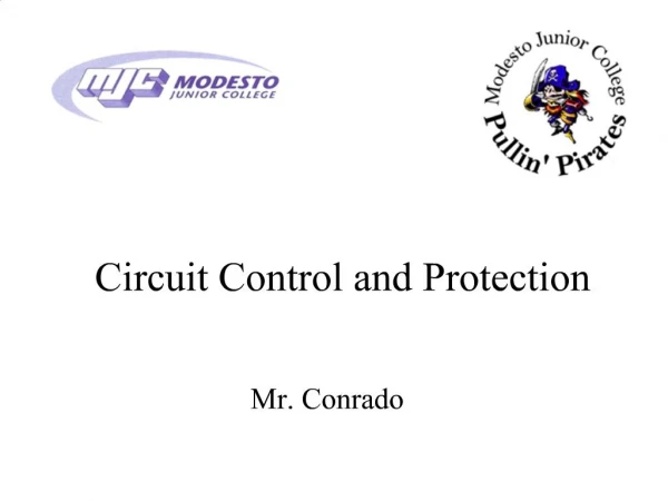 Circuit Control and Protection
