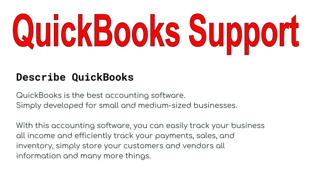 quickbooks support