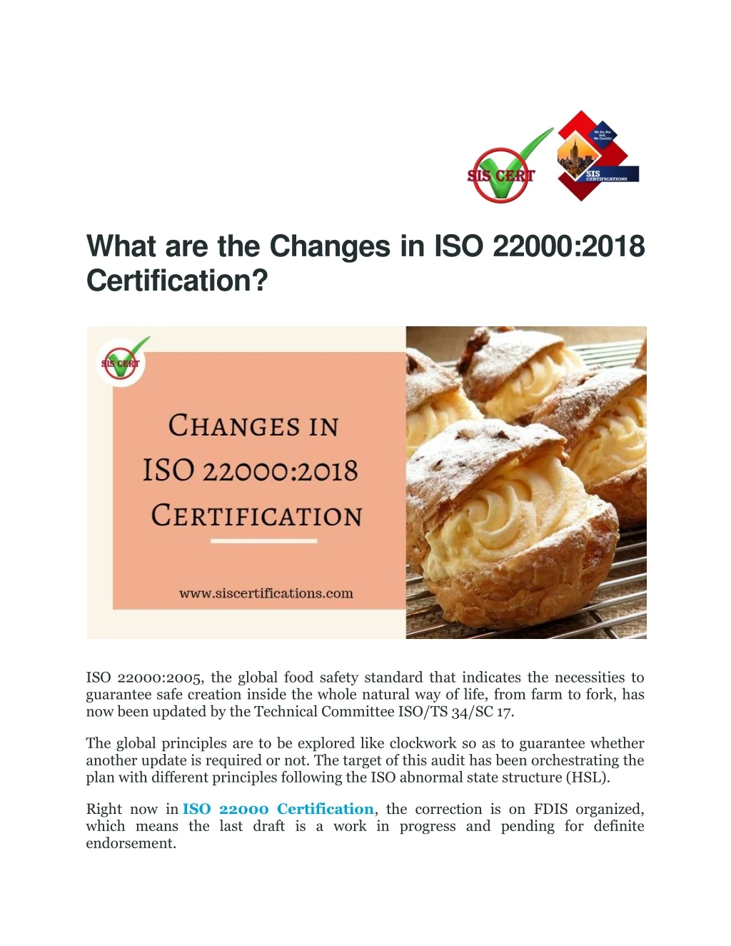 what are the changes in iso 22000 2018