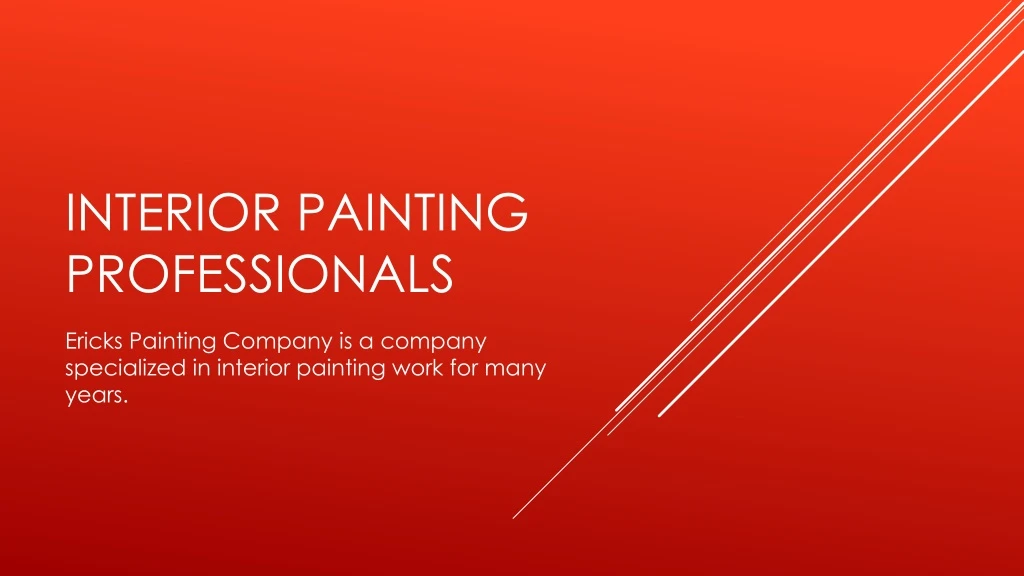 interior painting professionals