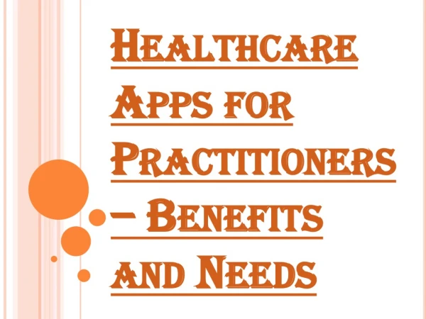 Importance of Healthcare Apps for Practitioners
