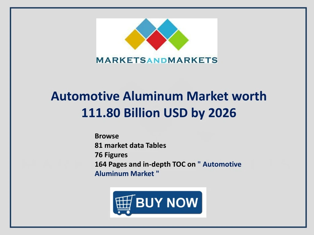 automotive aluminum market worth 111 80 billion