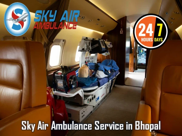 Pick Air Ambulance in Bhopal with Up-To-Date Medical Tool