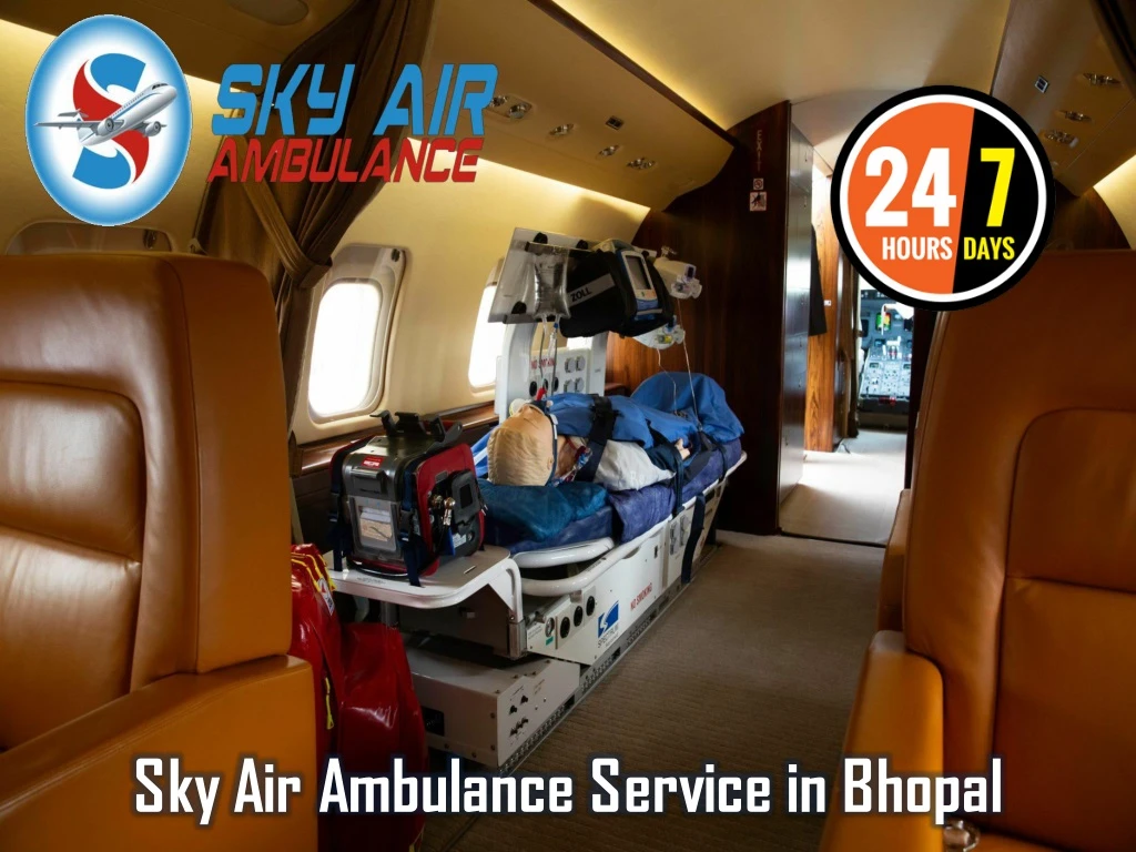sky air ambulance service in bhopal