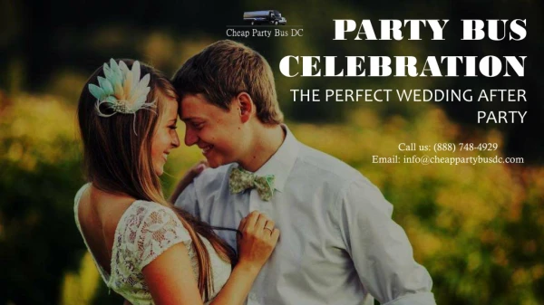 Party Bus Celebration The Perfect Wedding After Party By Cheap Party Bus DC