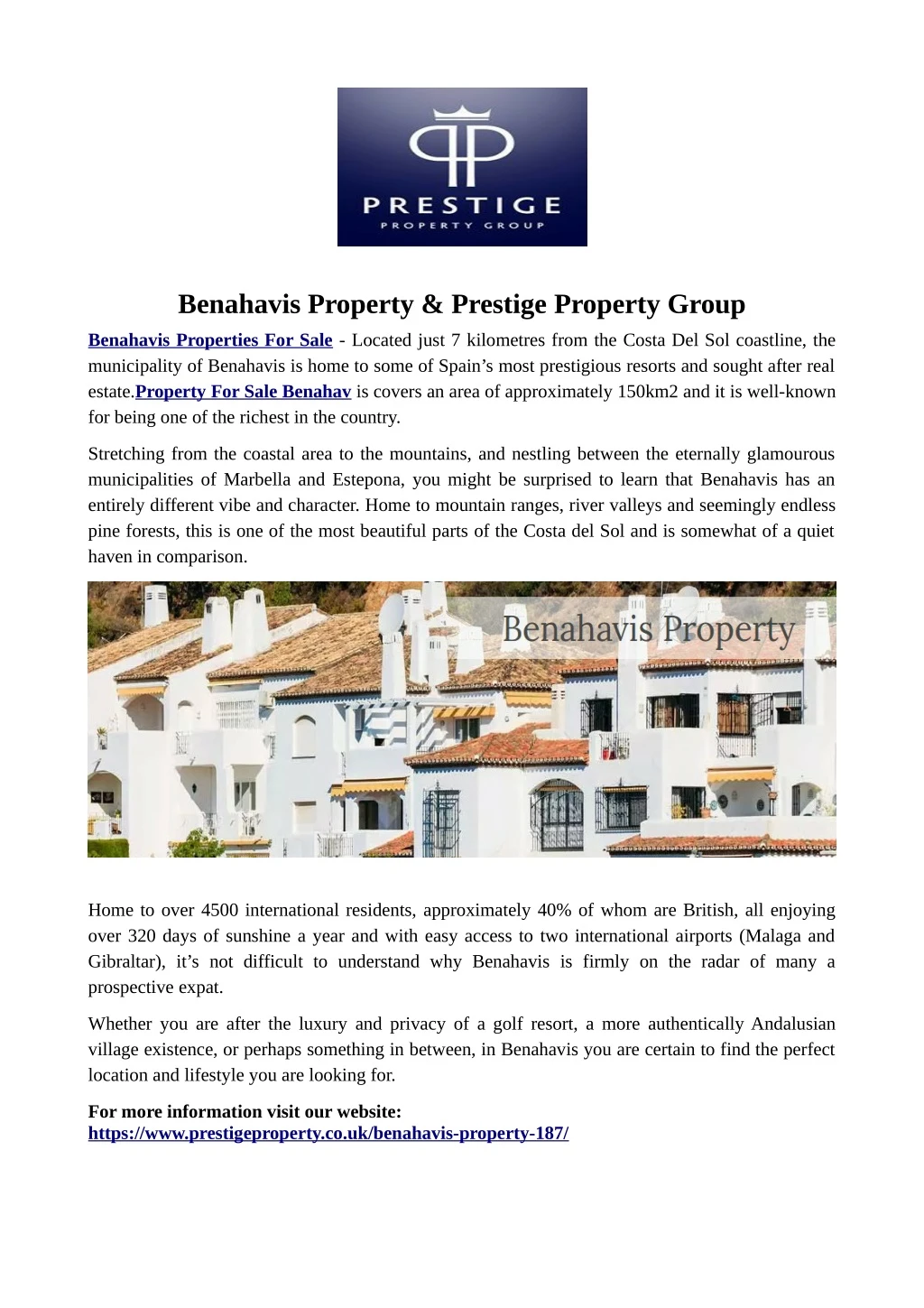 benahavis property prestige property group