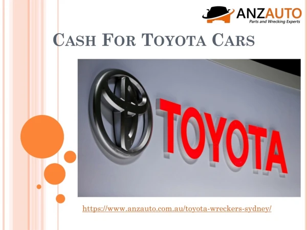 Get the best and top cash for Toyota Car