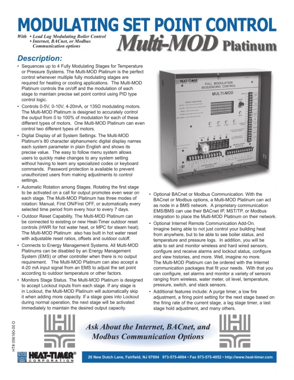 The Multi-MOD Platinum for Heating and Cooling Systems