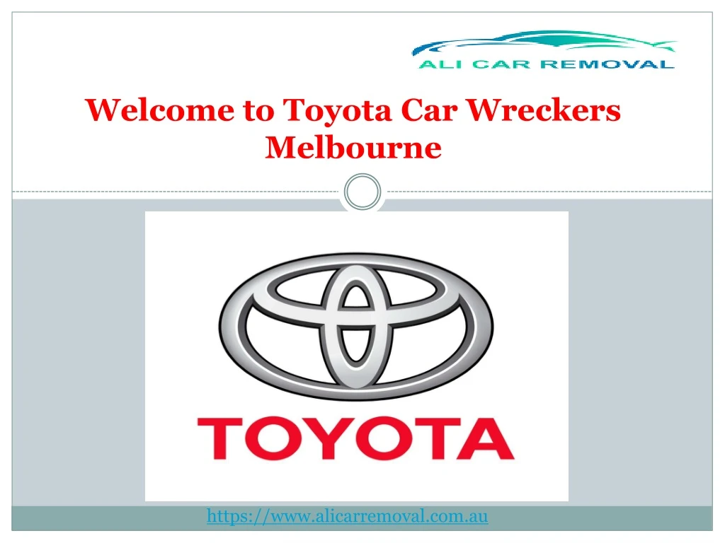 welcome to toyota car wreckers melbourne